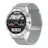 LOANIY DT70 Analog Digital Dual Display Smart Call Watch(Silver Steel)