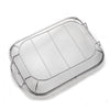 Stainless Steel Square BBQ Basket Heightened Handle Anti-scalding Grill Basket 42.5x28x10.5