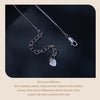 Sterling Silver Plated Plated Waterdrop Moissanite Necklace