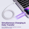 JOYROOM S-AL012A14 Multi-Color Series 2.4A USB to 8 Pin Fast Charging Data Cable, Length:1.2m(White)