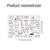 40x60cm Wardrobe Clothing Identifies Wall Stickers