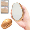Nano Glass Manual Grinding Wool Implement Painless Without Skin Damage Washable Hair Removal Instrument(Bright Gold)