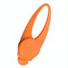 LED Dog Collar Light, Orange, Silicone Safety Pendant