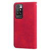 For Xiaomi Redmi 10 Frosted Business Magnetic Horizontal Flip PU Leather Case with Holder & Card Slot & Lanyard(Red)