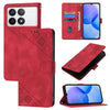 For Xiaomi Redmi K70 / K70 Pro Skin Feel Embossed Leather Phone Case(Red)