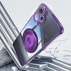 For Samsung Galaxy A06 4G 360 Holder MagSafe Acrylic Hybrid TPU Phone Case(Purple)