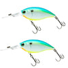 Cb034/B 2pcs Inner Laser Deep Dive Sea Fishing Rock Fat Fake Bait Plastic Stiff Bait