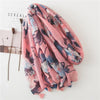 180 X 85cm  Women Cotton And Linen Scarf Retro Splicing Bohemian Printed Silk Shawl SL2006-032