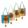 Lion Canvas Expandable Pet Carrier Bag, Small, Dark Grey