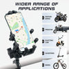 Outdoor Motorcycle Aluminum Alloy Shock-absorbing Mobile Phone Holder(Handlebar Model)