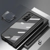 For Samsung Galaxy Z Fold2 5G Electroplating Hinge Phone Case with Stylus(Black)