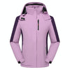 Women Winter Fleece Windproof Warm Jacket Outdoor Waterproof Breathable Mountaineering Clothing, Size: XL(Purple)