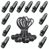 10pcs /Set Outdoor Camping Canopy Windproof Clip Tent Additional Pull Point Plastic Clip Rainproof Tarp Fixing Clip, Color: B Clip + Bouncy Ball