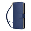For Samsung Galaxy A73 5G Nine-card Slots Zipper Wallet Bag Leather Phone Case(Blue)