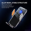 C9 Car Wireless Charger Phone Holder Infrared Auto-Clamping Metal Phone Mount Car Charger(Blue)