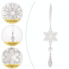 5pcs /Set Christmas Acrylic Clear Pendant Snowflake Icicle Crystal Ornaments Xmas Tree Hanging Decoration