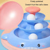 Cat Turntable Toy with Teaser, Pink & Purple