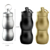 F25 Outdoor First Aid Pill Sealed Bottle Mini Waterproof Metal Medicine Jar Keychain(Champagne)