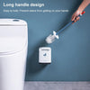 Household Toilet Brush Soft Bristle Wall-mounted Toilet Brush(Lotus Color)