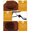 Adjustable Pet Cowboy Hat, Wine Red, S (Dog/Cat Costume)