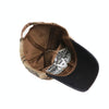 YANG GUAN Eagle Pattern Embroidered Washed Baseball Cap Sun Protection Cap, Size: 58cm(Black)