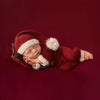 Newborn Photography Clothing Christmas Theme Modeling Mohair Hat + Jumpsuit Suit(Baby Boy)