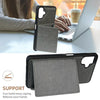 For Samsung Galaxy A06 4G / 5G Solid Color Metal Buckle Card Slots Bag Phone Case(Grey)