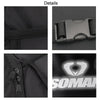 SOMAN Cycling Backpack Waterproof Motorcycle Helmet Bag(Black)