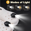 2pcs Plastic Charging Model Cave Shoes Lamp Camping Outdoor Light(Red)