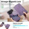 For Xiaomi Poco F6 Pro CaseNeo MagSafe RFID Anti-theft Retro Leather Phone Case(Purple)