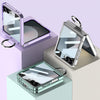 For Samsung Galaxy Z Flip6 GKK Integrated Large Window PC Ring Holder Phone Case(Transparent Purple)