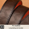 Dandali Men Microfiber Bottom Pin Buckle Belt Casual Jeans Waistband, Length: 110cm(Brown)