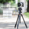 K&F Concept KF09.115 For DSLR Camera Phone Holder Stand 64inch Lightweight Aluminum Tripod