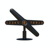 3R-2167 Creative Windmill Rotating Hidden Temporary Car Parking Card(Black)