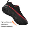 JD-9088 Autumn Fly Woven Soft Bottom Men Leisure Shoes Couple Running Shoes, Size: 37(Black Ash)