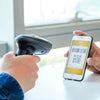 Deli 14883 Express Code Scanner Issuing Handheld Wired Scanner, Colour Black