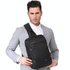 KINGSONS KS3188W Business Casual One-Shoulder Bag Large Capacity Anti-Theft Chest Bag(Gray)