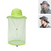 Summer Outdoor Sports Anti-mosquito Net Sun Hat Fisherman Hat, Size:L(Green)