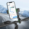 Motorcycle Spherical Compass Phone Holder, Handlebar without Light (Green)