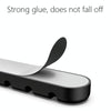 5 PCS 4 Holes Bear Silicone Desktop Data Cable Organizing And Fixing Device(Black)