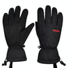 Boodun Five-Finger Ski Gloves Windproof Waterproof Finger Touch Screen Keep Warm Gloves, Size: M(Black)