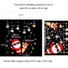 Christmas Window Decoration Poster Santa Claus Elk Snowflake Glass Wall Stickers, Style: SD-02 45x60cm