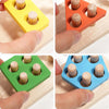 Children Geometric Shapes Color Matching Building Blocks Columns Toys(21 In 1 Colorful)