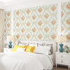 0.53 x 3m 3D Pastoral Style Wallpaper Bedroom Living Room Non-Woven Fabric Self-Adhesive Wall Sticker(203073 Light Blue)