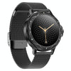 CF12 1.2 inch Waterproof Smart Steel Strap Wristband Support Heart Rate Monitoring / Blood Pressure Monitoring(Black)
