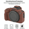For Canon EOS R100 Glossy Soft Silicone Protective Case(Coffee)