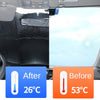 140x70cm Car Front Windshield Sun Protection Heat Insulation Foldable Sunshade