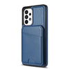 For Samsung Galaxy A52 4G / 5G / A52s 5G Skin Feel Detachable Card Bag Magsafe Phone Case(Blue)