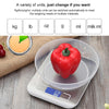 Stainless Steel Small Food Electronic Scale Kitchen Portable Baking Electronic Scale, Colour: 10kg/1g (Battery Model Black)