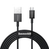Baseus CAMYS-A01 2A USB to Micro USB Superior Series Fast Charging Data Cable, Cable Length:2m(Black)